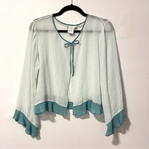 sarah spencer 100% silk vintage bedroom bed lingerie jacket